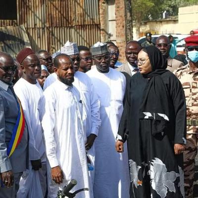 تضامن حكومي مع متضرري حريق سوق "أو ميل" في أنجمينا